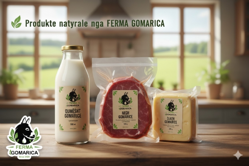 Djath gomarice per ushqim tradicional, djath gomarice per tryeze familjare, djath gomarice per gatim familjar, djath gomarice per konsum ditor, djath gomarice per ushqim gourmet, mish gomarice per sportiste, mish gomarice nga FERMA GOMARICA 