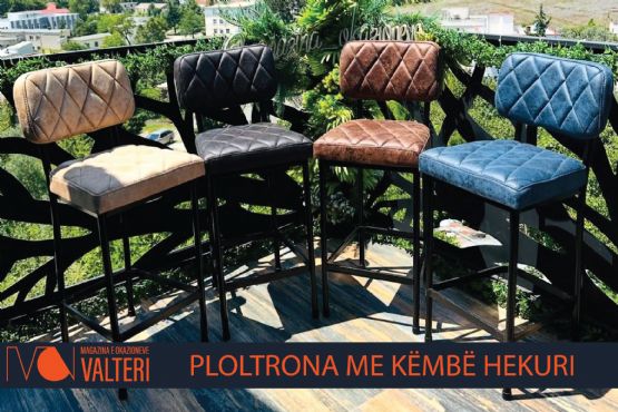 Set karrige lokale metalike me lyerje nga Magazina e Okazioneve Valteri,...