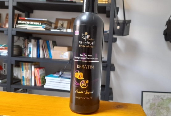 Shampo Profesionale Orchid Keratin Me Ekstrakte Mjalti Per Floke Te Thate dhe Kunder Zbokthit, Shampo Per Rritjen E Flokeve, Shampo Bio Per Floke Te Yndyrshem, Shampo Per Floke Te Drejte dhe Te Thate Nga Produkte Natyrale